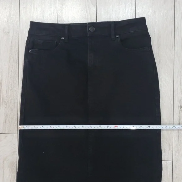 3/$65 RW&CO black denim skirt - Picture 7 of 8